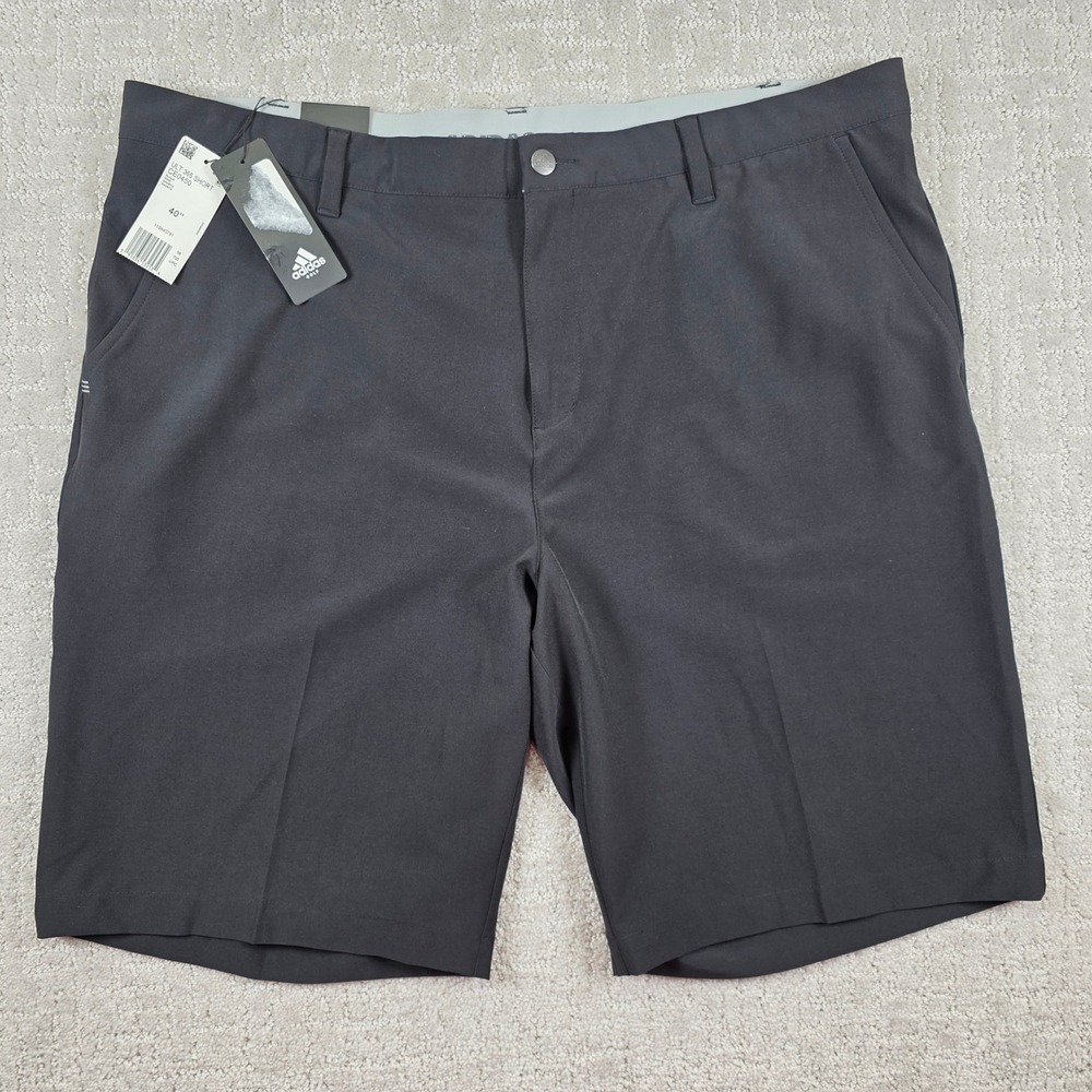 Adidas Mens Ultimate365 Flat Front Performance Golf Shorts Black Size 40 NWT